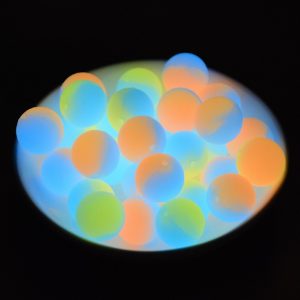 20pcs 12mm/15mm Double Color Glow in the Dark Silicone Beads