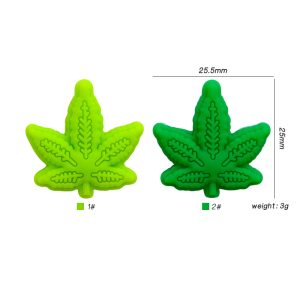 20pcs Maple Leaf Silicone Focal Beads