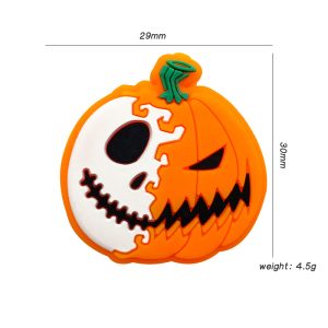 20pcs Halloween Pumpkin Silicone Focal Beads