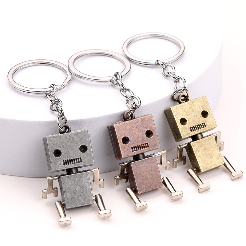 Alloy Robot Keychains