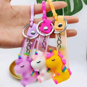PVC Unicorn Keychains