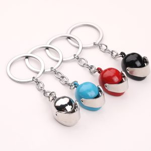Metal Motorcycle Helmet Keychains