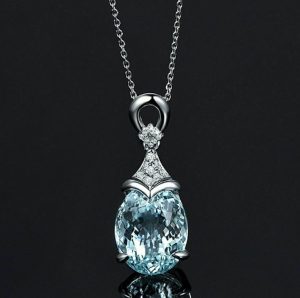 Blue Gem Pendant Western Necklaces