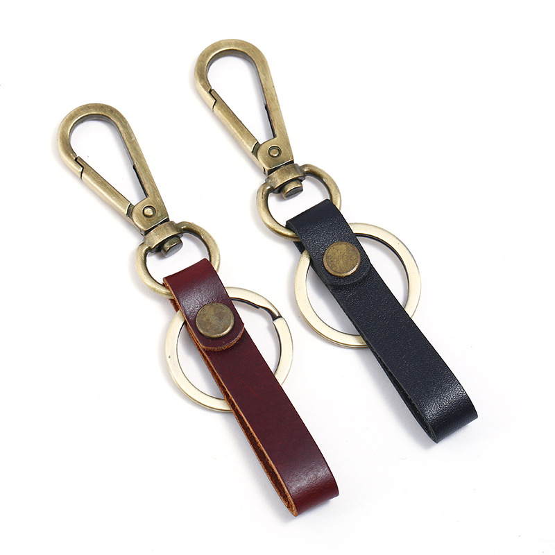 Alloy New Style Bronze Cowhide Keychain