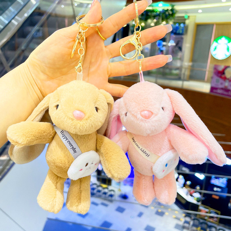 Plush Long Ear Rabbit Keychain