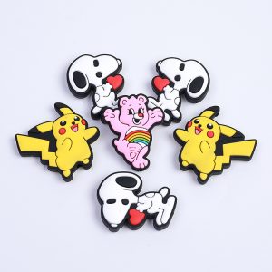 10pcs Snoopy Pokemon Silicone Focal Beads Diy Accessories