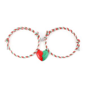 Christmas Love Magnet Couple Bracelet Set