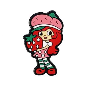 20pcs Strawberry Girl Silicone Focal Beads