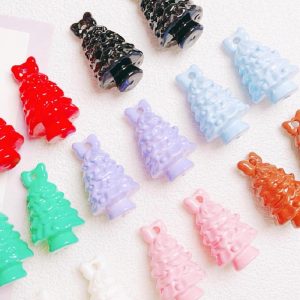 5pcs Christmas Tree Acrylic Beads