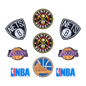 20pcs NBA Team Silicone Focal Beads