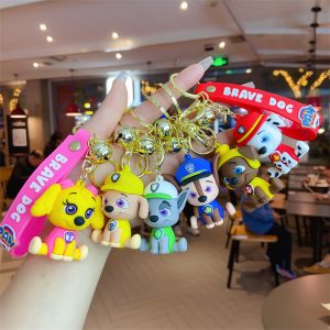Paw Patrol Team Keychains Brave Dogs Bag Car Keychain Gift