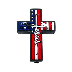 independent day cross focal bead