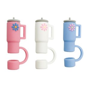 20pcs 10mm Cup Silicone Straw Cover