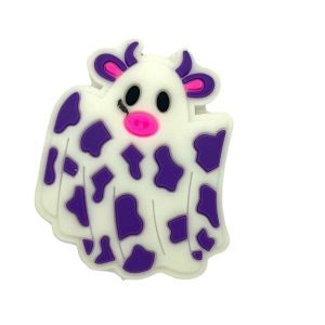 20pcs Halloween Cow Ghost Silicone Focal Beads