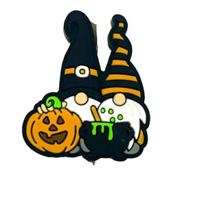 20pcs Halloween Gnomes Pumpkin Poison Silicone Focal Beads