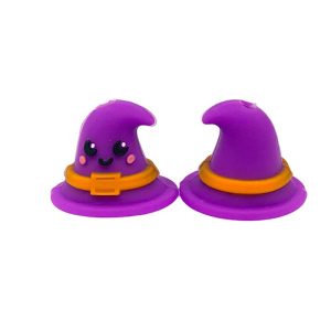 3D Cute Witch Hat Halloween Silicone Focal Beads
