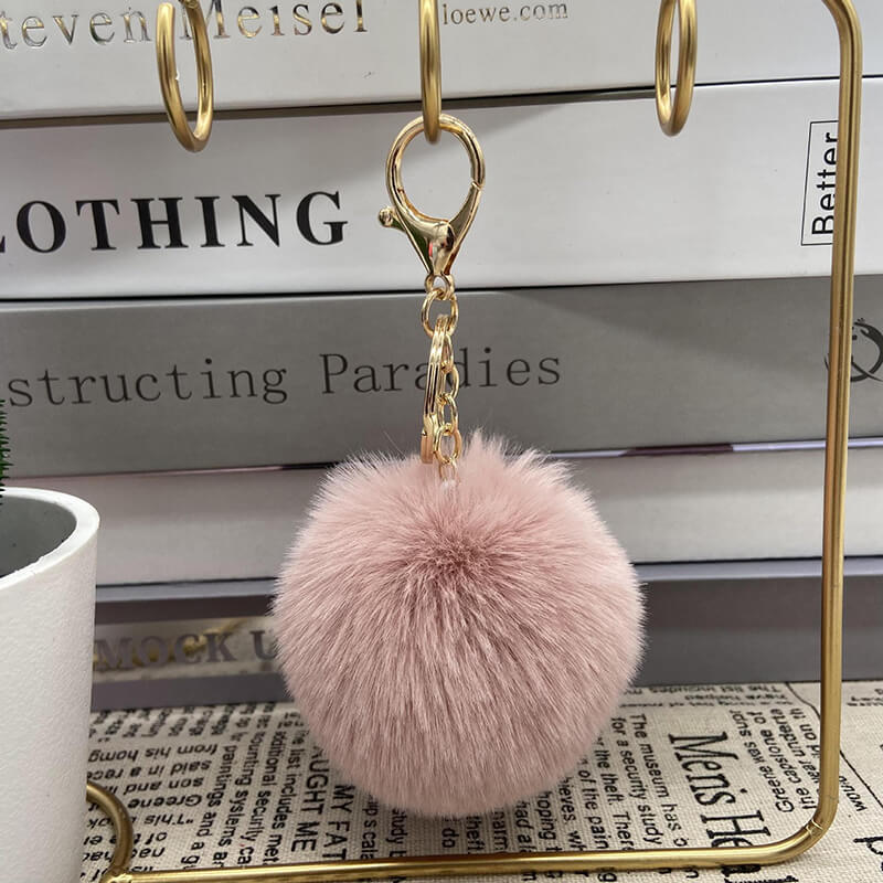 8cm Pom Pom Keychain Pendant With Lobster Clasp 13 8cm Pom Pom Keychain Pendant With Lobster Clasp - Image 12