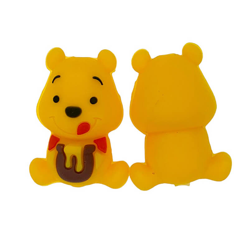 3D Honey Winnie The Pooh Silicone Focal Beads - JUZEA – Premium