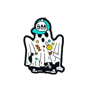 Boo Hat Candy Ghost Halloween Silicone Focal Beads