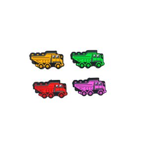 Four Color Engineering Transporter Silicone Focal Beads