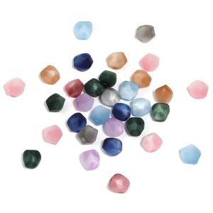 100pcs 8/10mm Imitation Velvet Resin Beads