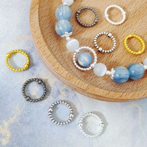 20pcs 14mm Ring Shaped Bead Frame Alloy Beads