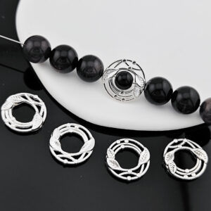 10pcs 18mm Leaves Wreath Bead Frame Zinc Alloy Beads