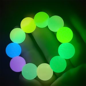 50pcs 19mm Glow In The Dark Silicone Beads