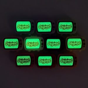 Custom Printed Glow in the Dark Silicone TV Focal Beads 7