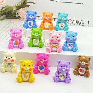1pc 40mm Colorful Car Bear Resin No Hole Pen Toppers