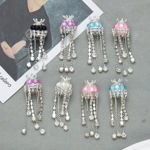 1pc 19mm Tassel Crown Rhinestone Beads