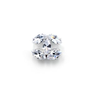 5pcs 15mm Fancy Zircon Embedded CC Alloy Beads 2